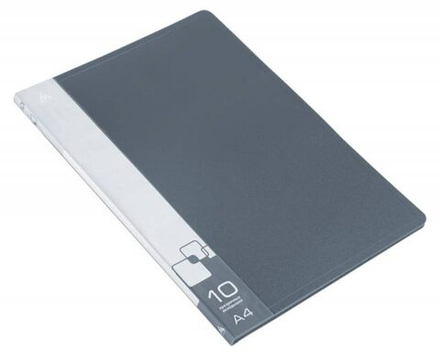 Папка файл А4 10лист 0,60мм серая