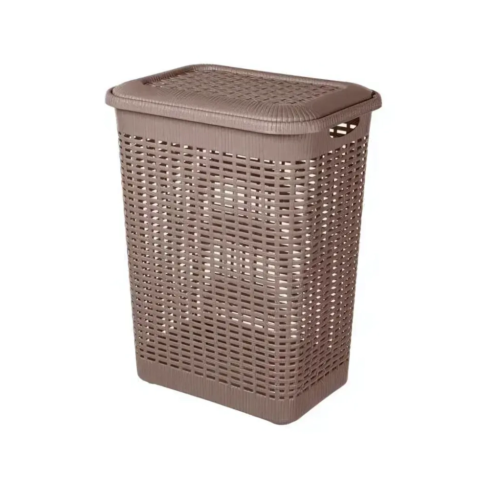 КОРЗИНА ДЛЯ БЕЛЬЯ 30Л, 370Х260Х465 ММ (коричневый)