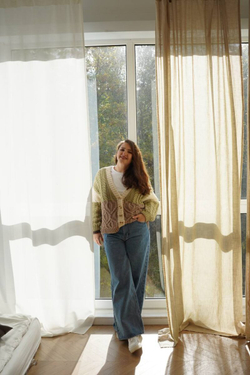 Описание кардигана спицами МАРИ, Автор — Валентина Пасхина