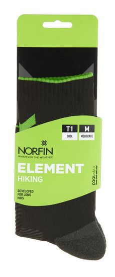Носки Norfin T1M ELEMENT HIKING COOLMAX CREW р.(45-47) XL