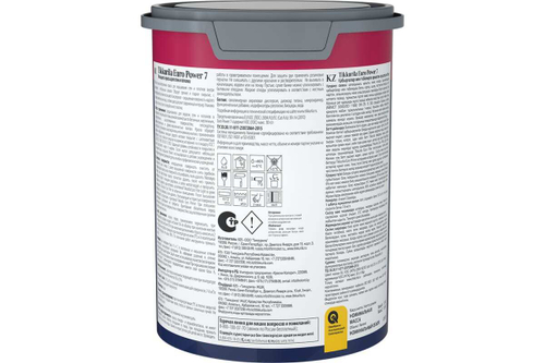 Краска TIK Euro Power 7 моющаяся для сух/вл помещений, база А (0,9л)