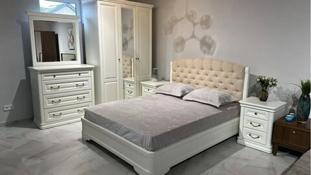 SILVIA Кровать КР4  с мягким эл-том б/изножья (б/рамы кроватной)