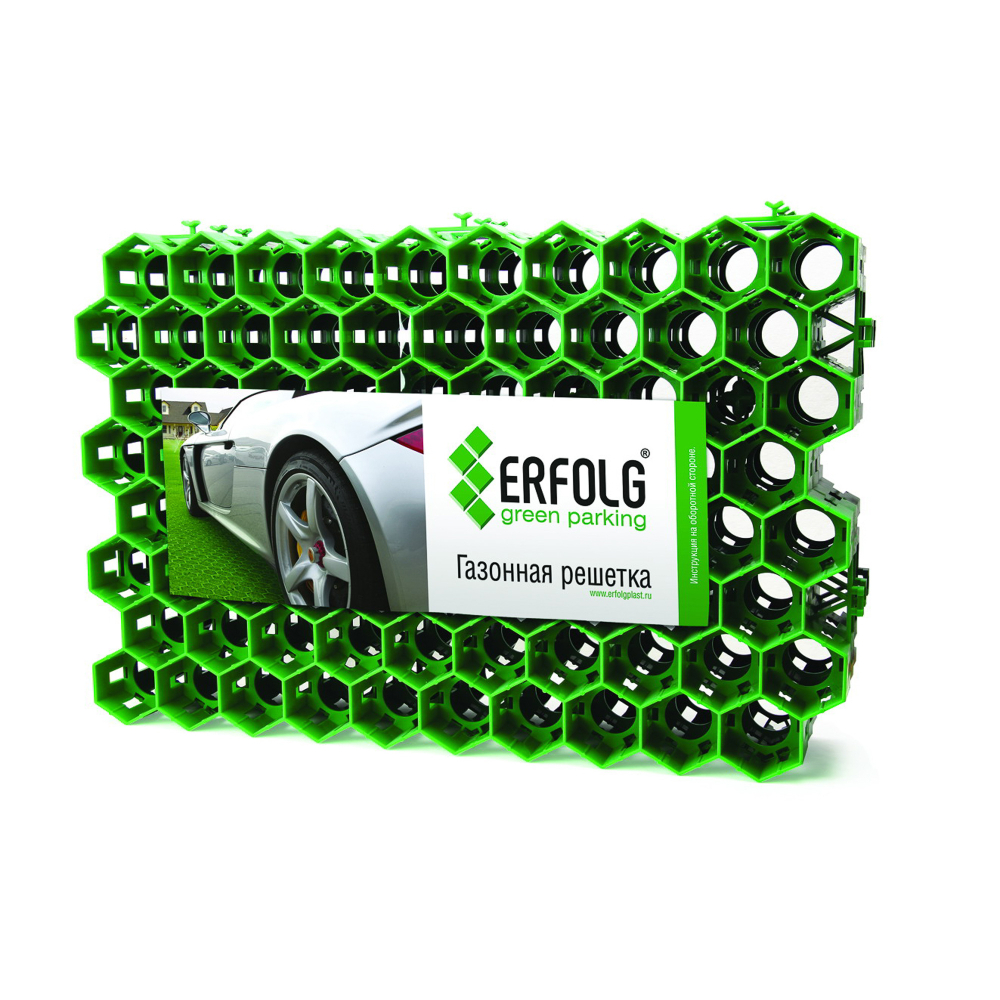 Газонная решетка ERFOLG 40x60x4 см Зеленая