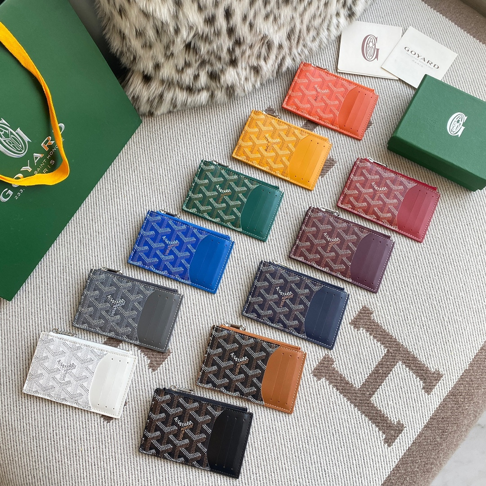 Goyard Bourbon Zipped Card Holder (11 colors)