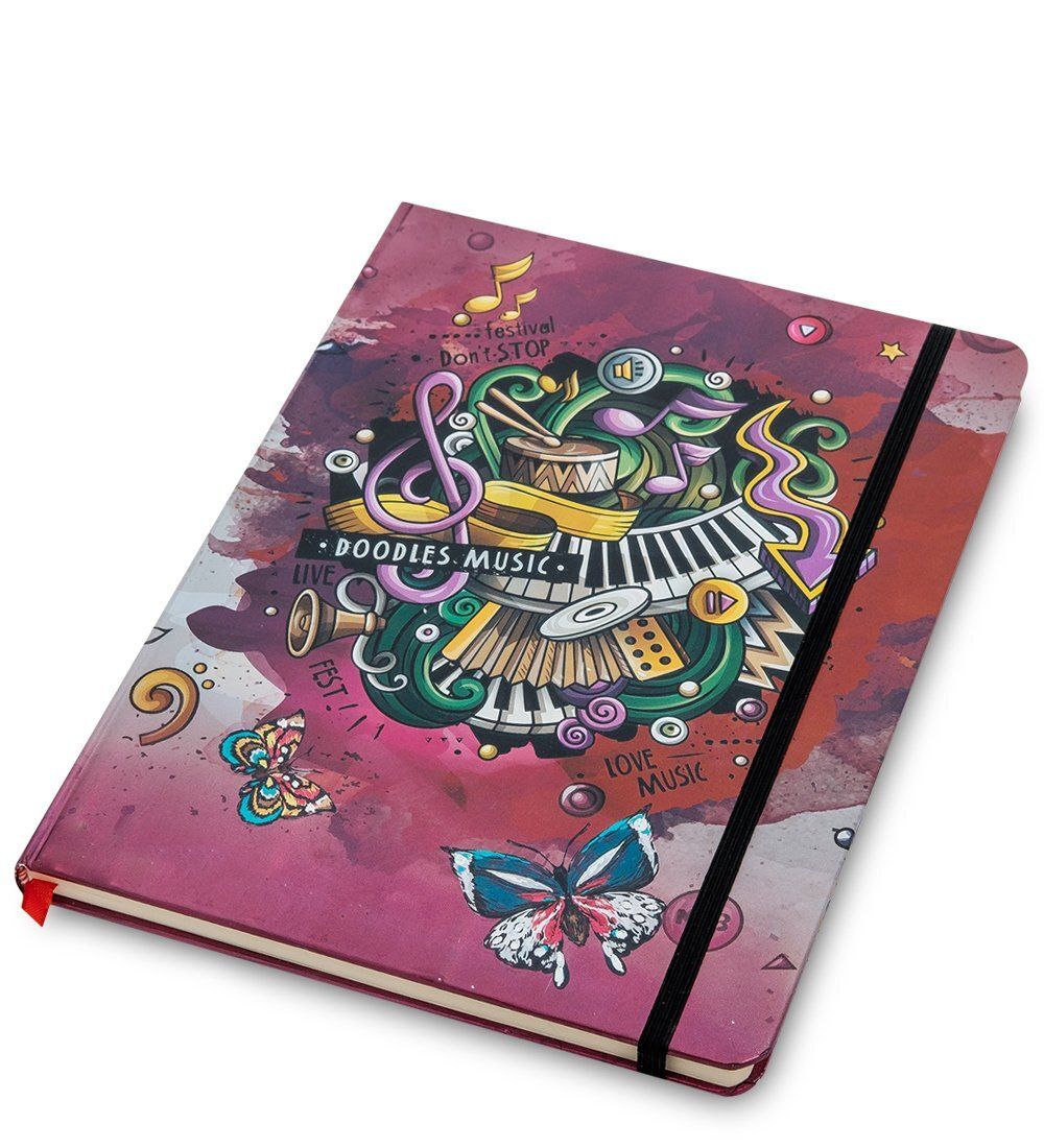 BM-01/3 Блокнот бол. «Звуки музыки» (3D твердая обложка)