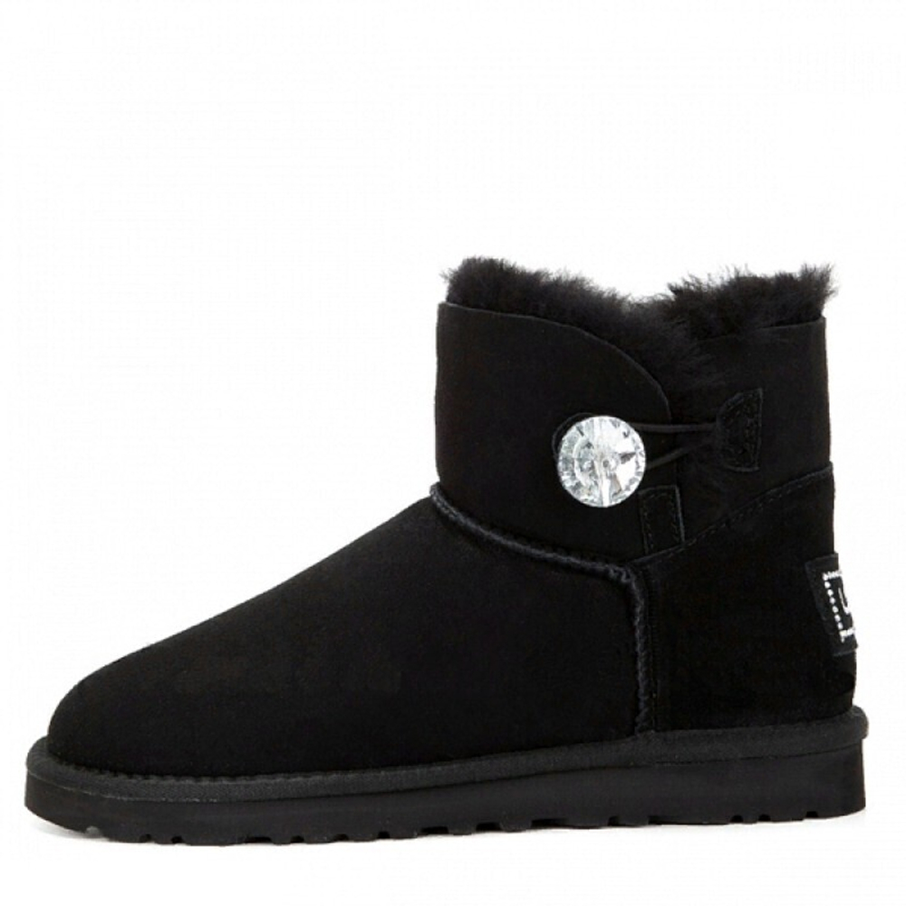Угги Mini Bailey Button Bling Black