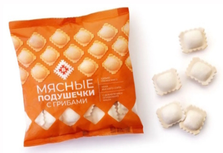 Пельмени "Мясные подушечки с грибами" 430г. Брестский МК