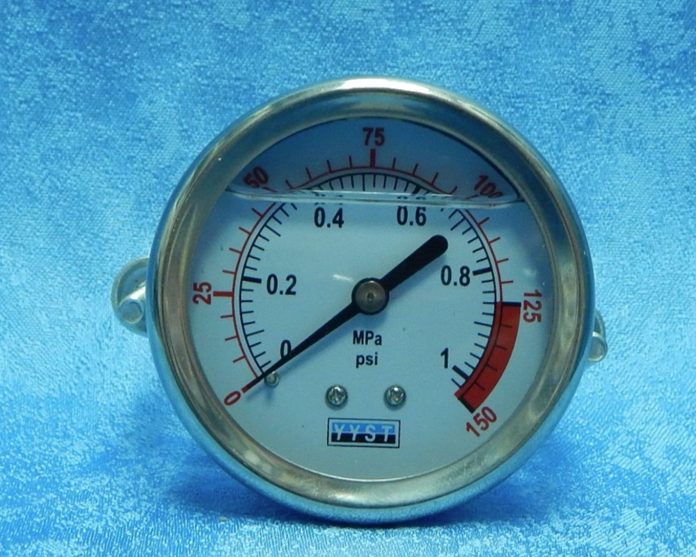 Манометр жидконаполненный осевой PG 150
