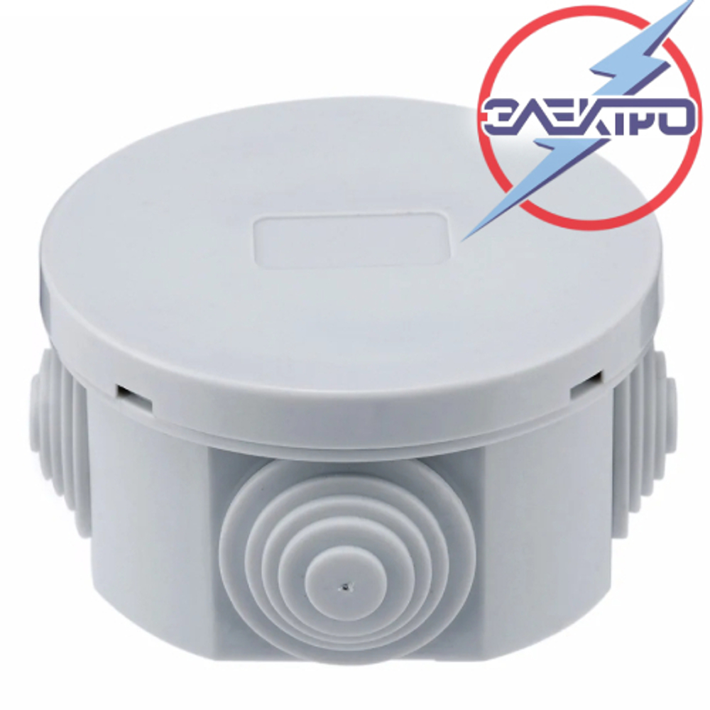 Распределительная коробка наружная IP65 F65х35 круглая Электро/56109
