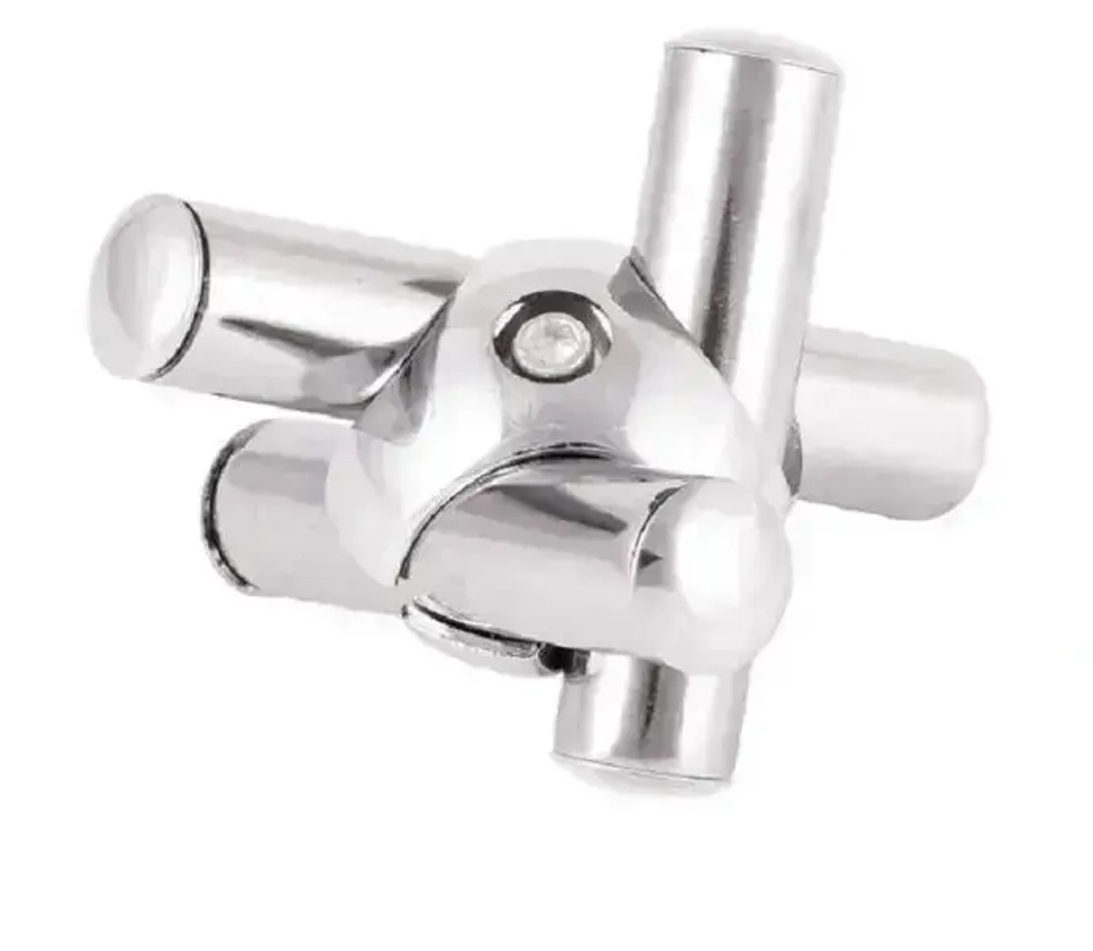 Заглушка декоративная (хром) для трубы 25 мм системы JOKER - 10 шт