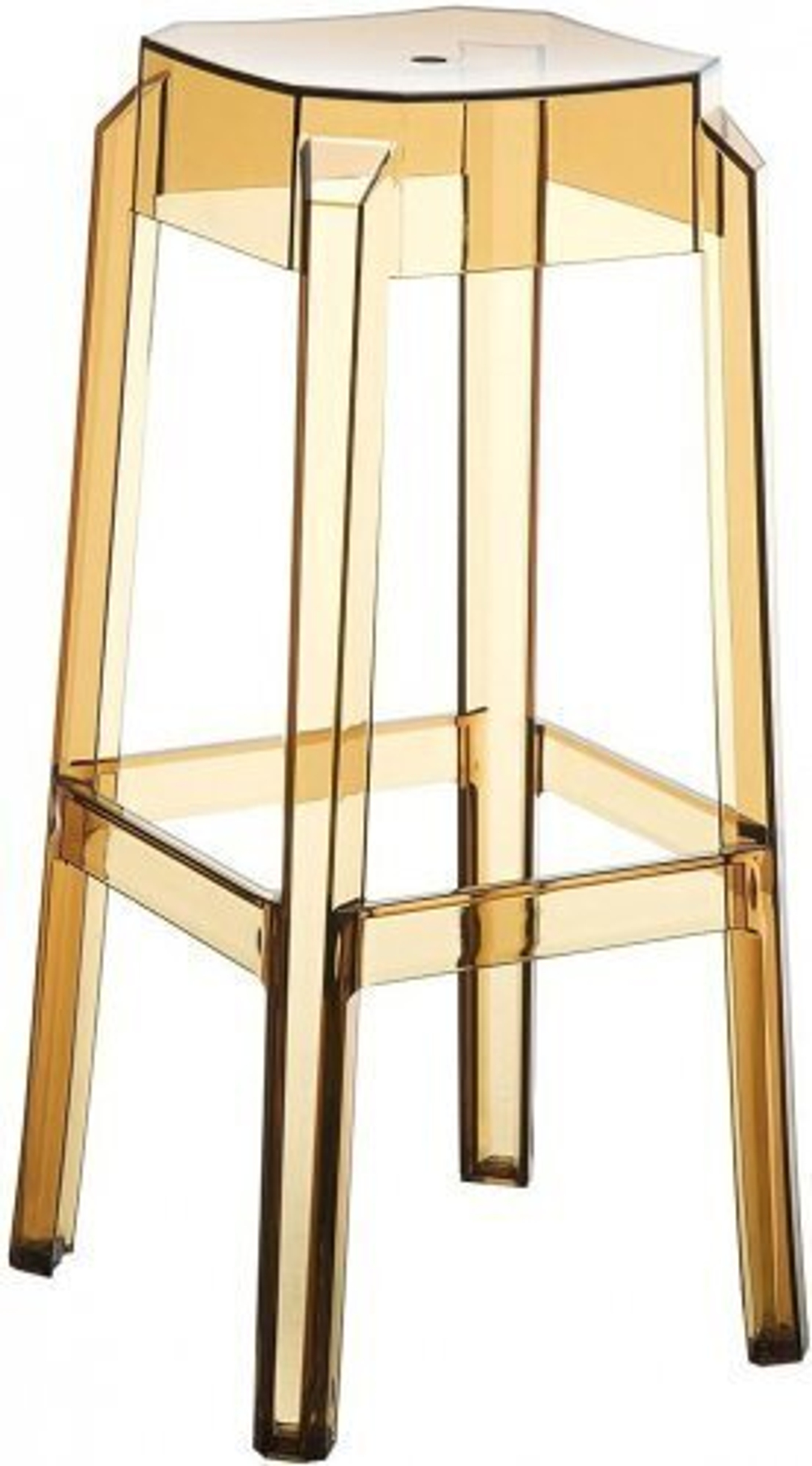 Табурет прозрачный барный Siesta Contract Fox 75, серый