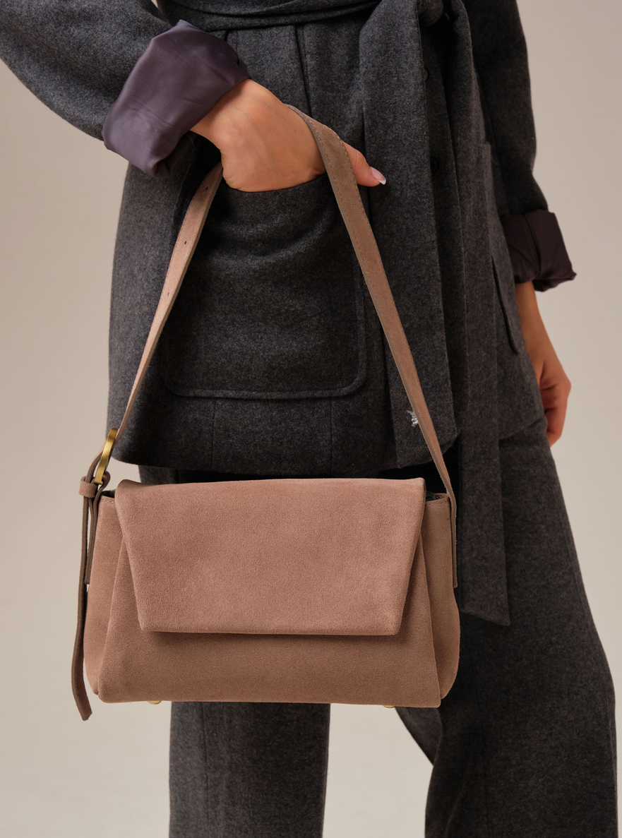 Замшевая сумка Nova DBR 31391 капучино