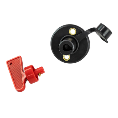 Выключатель массы-ключ OFF-ON (1 АКБ) 100А с защитным колпачком, Marine Rocket 4660151372553