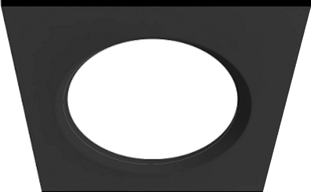 LED панель PRACTIC квадрат чёрная, 9W, 4200К, 680Лм, 120*90*35 мм, 40 шт/кор