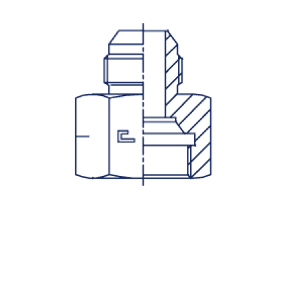 Соединение PS JIC 1.5/16 - JIC 3/4