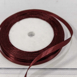 Лента Атласная 0,6см х 28м Сатин (Коричневый)