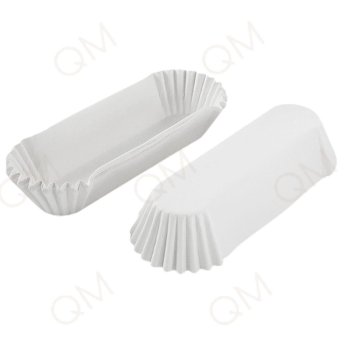 Тарталетки овал OV7 (белая) 34*136*26,5 мм, 100 шт