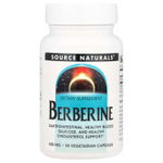 Source Naturals, Берберин, 500 мг, 30 вегетарианских капсул