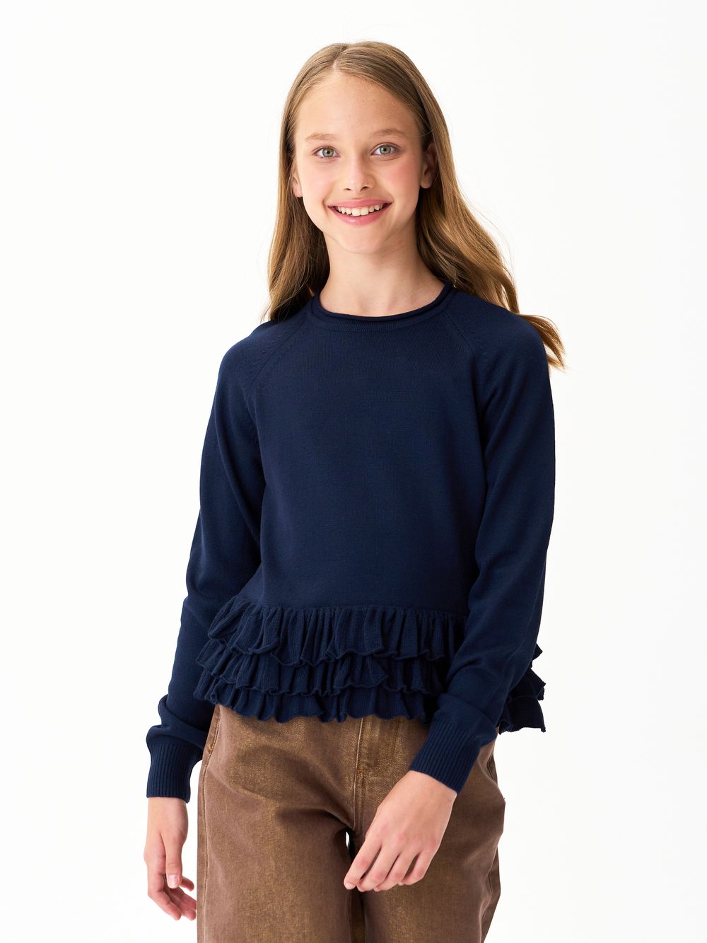 Джемпер для девочки AT1259 синий