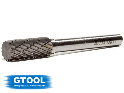 Борфреза GTOOL форма А цилиндр с гладким концом, диаметр головки 8мм