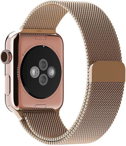 Ремешок Apple Watch 38/42 мм Milanese loop - Gold