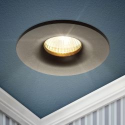 Встраиваемый светильник алюминиевый ЭРА KL105 BK MR16 GU5.3 черный | Алюминиевые встраиваемые светильники