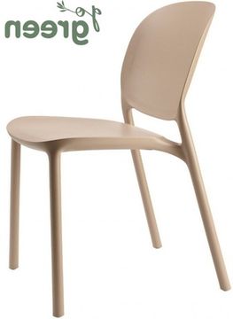 Стул пластиковый Hug Go Green бежевый
