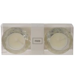 GAEM Набор из 2-х свечей в подсвечниках, D 4.5 см, L17,5 W7 H3 см