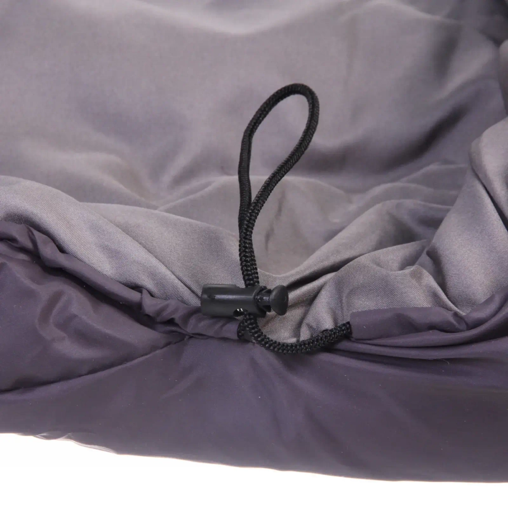 Спальник одеяло с капюшоном 220*85см 2000гр серо-зелёный +0С