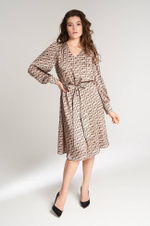 51417 Платье женское (песочный принт)