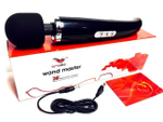 Черный перезаряжаемый вибромассажер для тела Wand Master 30 Speed (Цвет: черный)