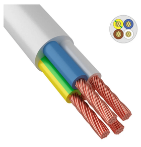 Провод ПВС 4х4 ГОСТ (50м), белый на катушке TDM SQ0118-0412