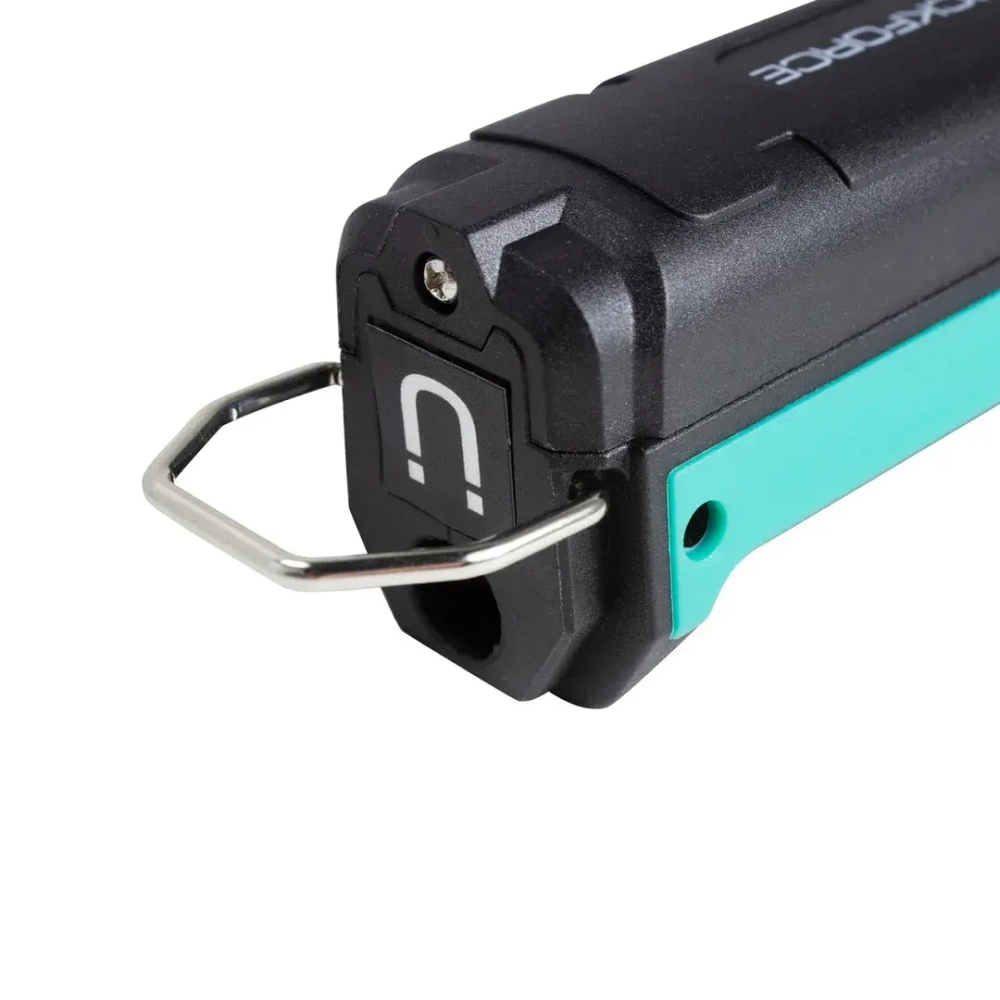 Лампа светодиодная аккумуляторная с магнитом(5W/3WCOB,150/360Lumen,3.7V,2000mAh,t зарядки 4ч,USB провод,защита гнезда зарядки,поворотная 270гр) RockForce##Rock FORCE RF-EL2301
