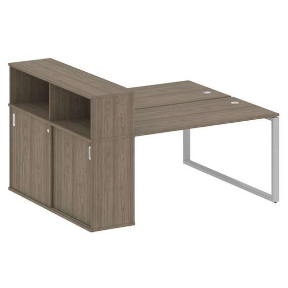 Метал Систем Рабочая станция с шкафом-купе на О-образном м/к БО.РС-СШК-2.3 Т