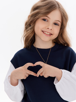 Свитшот-рубашка с эффектом двойки