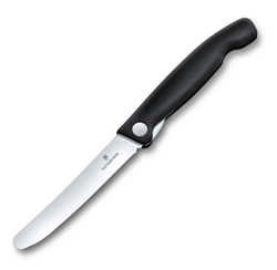 Нож для овощей SwissClassic чёрный складной 11 см VICTORINOX 6.7803.FB
