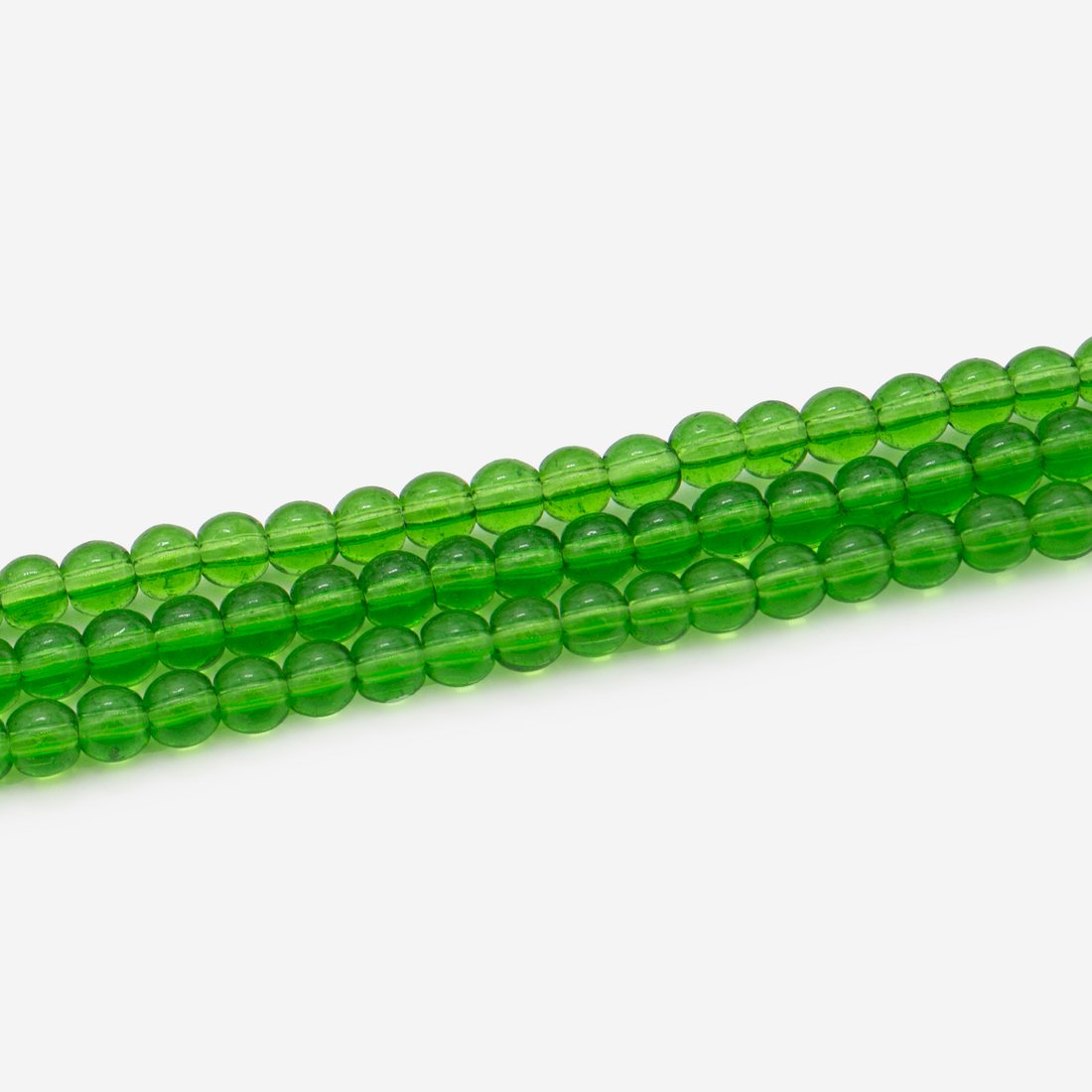 Стеклянные бусины, оттенок "Хризолит", шар, 4мм