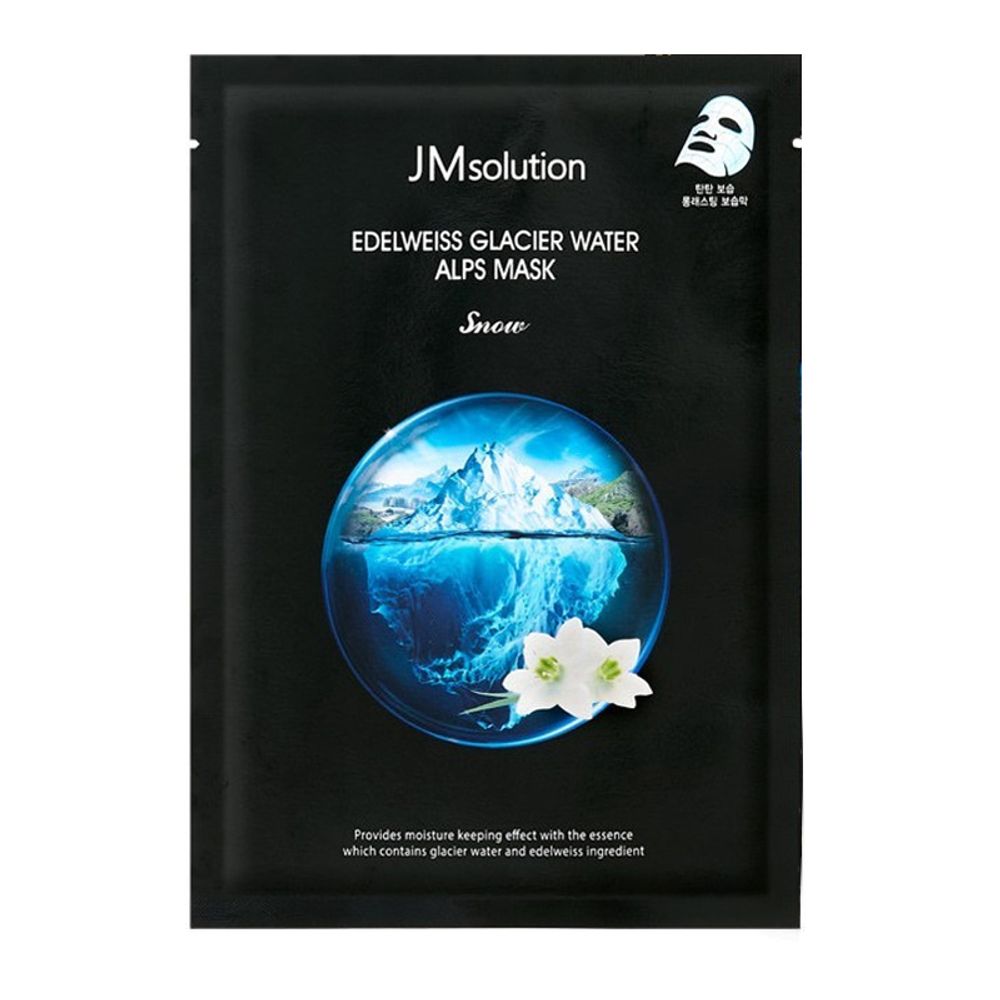 Тканевая маска с экстрактом эдельвейса JM SOLUTION Edelweiss Glacier Water Alps Mask Snow