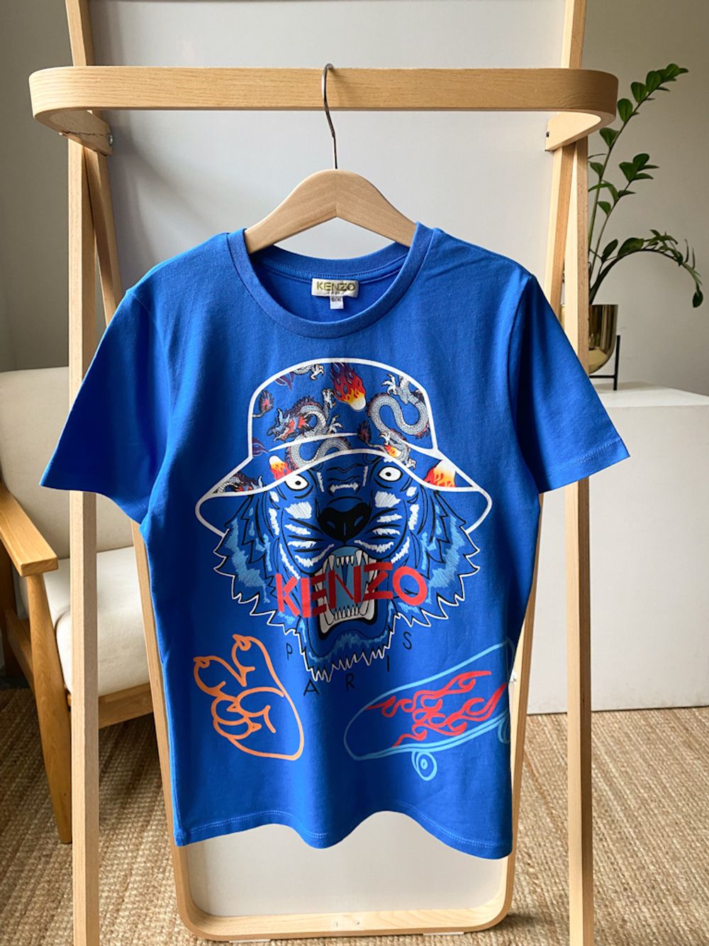 Новая хлопковая футболка Kenzo, 140