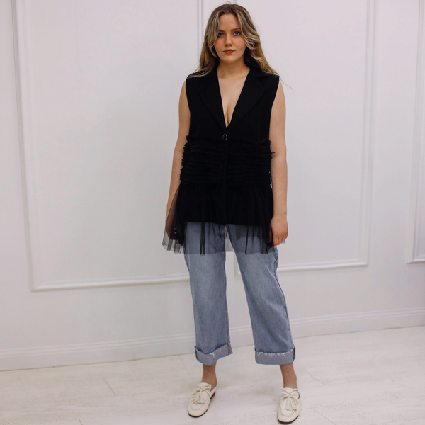 Жилет, цвет черный, Италия