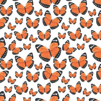 Бабочки акварель