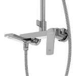 Душевая стойка Grossman Mercury 500.K35.10.100 с верхним душем,ручной лейкой и смесителем,хром глянцевый,1 место
