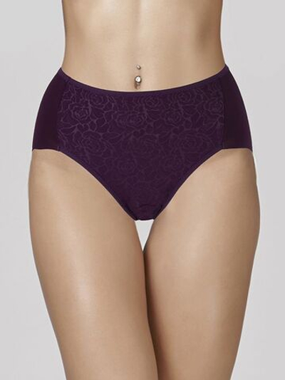 Трусики-слипы из микрофибры с цветочным принтом (Размер: XXL) (Цвет: бежевый)