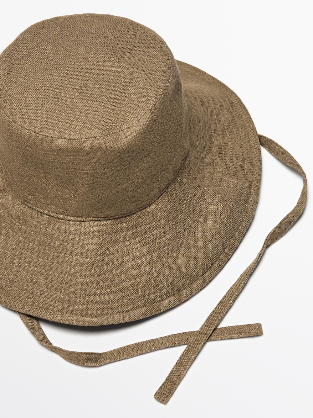 Massimo Dutti Панама с бантом, бежевый