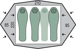 Палатка Pinguin Gemini 210