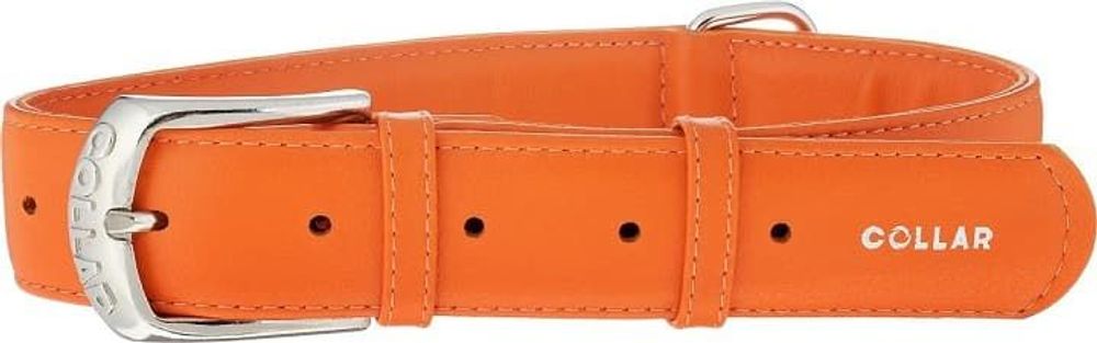Ошейник "CoLLaR Glamour" без украшений оранжевый ширина 35мм, длина 46-60см