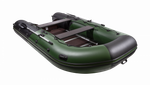 Ривьера 3800 СК слань+киль зеленый-черный (лодка ПВХ под мотор)