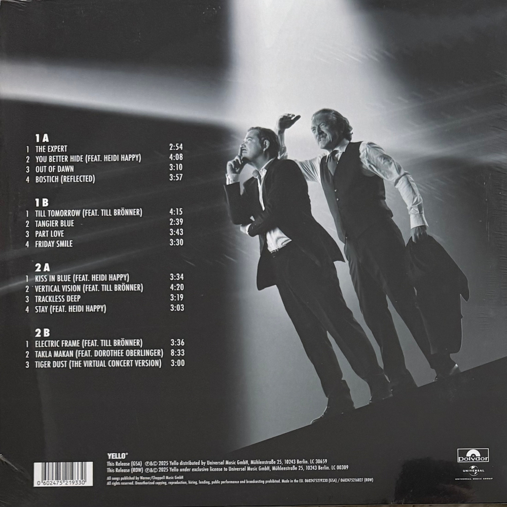 Виниловая пластинка Yello ‎– Touch 2LP Gold/Silver