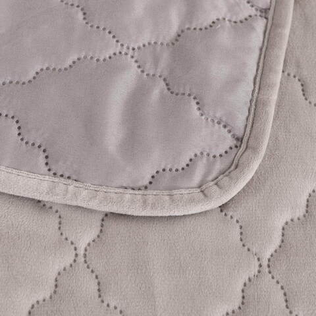 Покрывало 160х220 и наволочка 50x70 Sofi De MarkO Деметра светло-серое