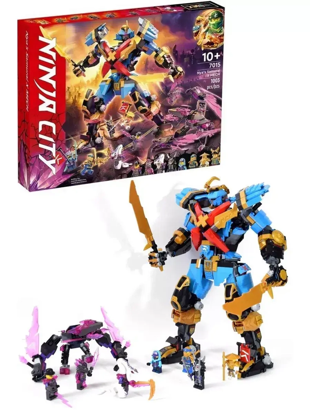 Конструктор Ниндзя Робот Нии "Самурай Икс" 1003 детали 7015